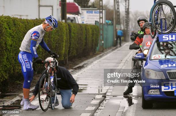 71Th Gent - Wevelgem Tom Boonen , Flat Tire Pneu Creve Platte Band, Deception Teleurstelling, Gent - Wevelgem /Gand Ghent, Tim De Waele