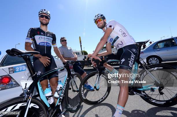 13Th Tour Of Qatar 2014, Stage 4 Boonen Tom / Van Keirsbulck Guillaume White Young Jersey, Desmet Kevin Mecanic Mecanicien Mekanieker Team Omega...