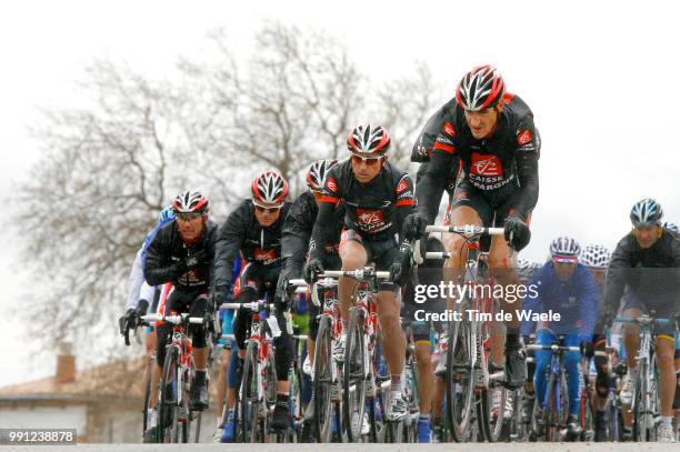 49Th Vuelta Al Pais Vasco, Stage 2Illustration Illustratie, Peleton Peloton, Team Caisse D'Epargne , Luis Leon Sanchez /Ataun - Villatuerta , Rit...