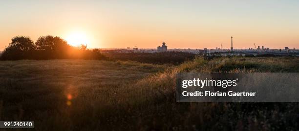 The sunrise is pictured on July 04, 2018 in Berlin, Germany.