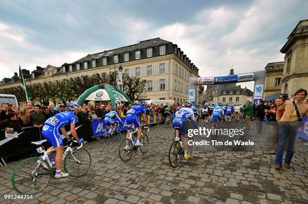 Paris - Roubaix Illustration Illustratie, Start Depart, Peleton Peloton /Compiegne - Roubaix /Parijs, Tim De Waele