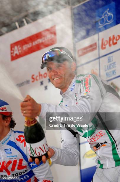 Scheldeprijs Schotenpodium, Kenny Van Hummel , Alessandro Petacchi , Dominique Rollin , Celebration Joie Vreugde /Antwerpen - Schoten , Tim De Waele