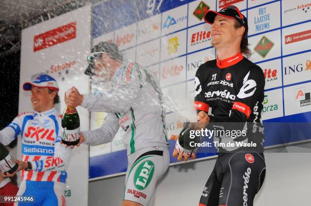 Scheldeprijs Schotenpodium, Kenny Van Hummel , Alessandro Petacchi , Dominique Rollin , Celebration Joie Vreugde /Antwerpen - Schoten , Tim De Waele