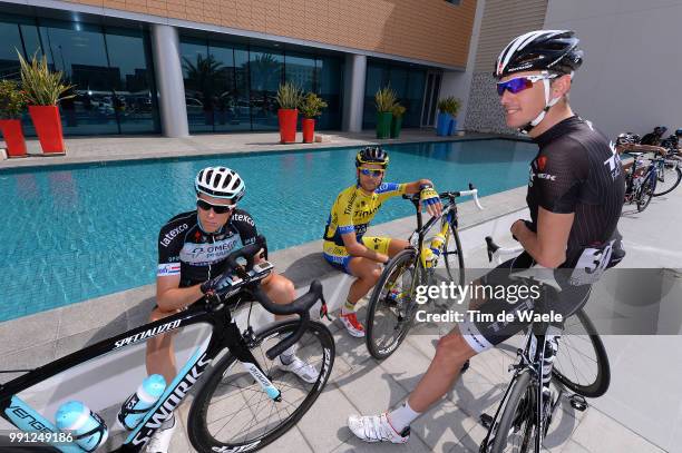 5Th Tour Of Oman 2014, Stage 3 Start, Terpstra Niki / Kroon Karsten / Schleck Andy / Bank Muscat - Al Bustan / Rond Etape Rit / Tim De Waele