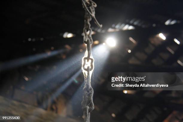 chain and light - azerbaijan winter stock pictures, royalty-free photos & images