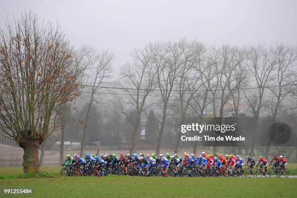 69Th Omloop Het Nieuwsblad 2014 Illustration Illustratie, Peleton Peloton, Donderij, Landscape Paysage Landschap, Gent - Gent / Flanders Classics /...