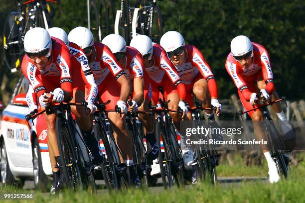 Tirreno Adriatico 2014/ Stage 1Team Katusha / Maxim Belkov / Giampaolo Caruso / Vladimir Gusev / Alexandr Kolobnev / Dmitry Kozontchouk / Daniel...