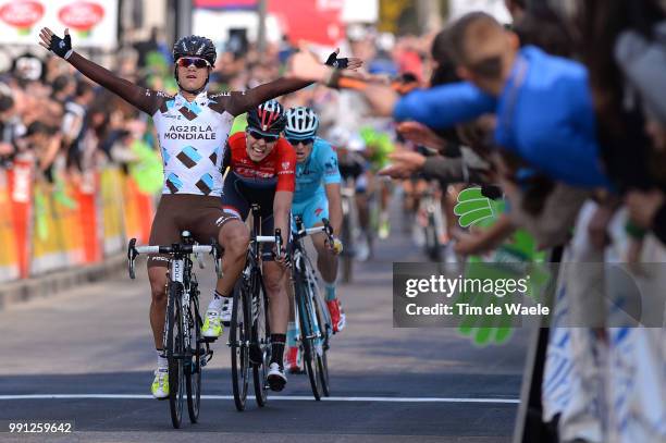 72Th Paris - Nice 2014, Stage 5 Arrival, Betancur Gomez Carlos Celebration Joie Vreugde, Jungels Bob / Fuglsang Jakob / Creches-Sur-Saone -...