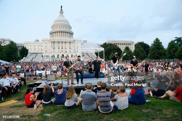 Acclaimed multi-platinum country music singer-songwriter and winner of the iHeartRadio Music Award for Best New Country Artist Luke Combs performs at...