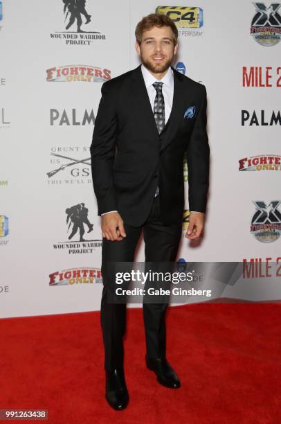 Actor Max Thieriot attends the 10th annual Fighters Only World Mixed Martial Arts Awards at Palms Casino Resort on July 3, 2018 in Las Vegas, Nevada.