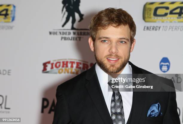 Actor Max Thieriot attends the 10th annual Fighters Only World Mixed Martial Arts Awards at Palms Casino Resort on July 3, 2018 in Las Vegas, Nevada.