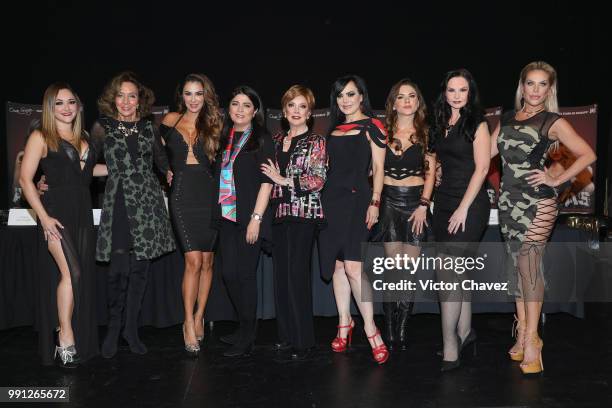 Sherlyn Gonzalez, Lorena Velazquez, Ninel Conde, Victoria Ruffo, Jaqueline Andere, Maribel Guardia, Zoraida Gomez, Ana Patricia Rojo and Lorena...