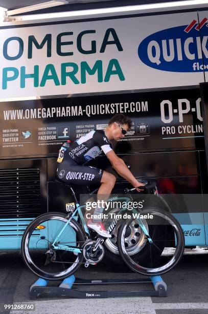 72Th Paris - Nice 2014, Stage 5 Stybar Zdenek / Illustration Illustratie Tacx Rolers Rollen, Cooling Down After The Race, Creches-Sur-Saone -...