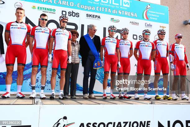 17Th Gp Nobili Rubinetterie- Citta Di Stresa 2014Team Katusha / Pavel Brutt / Petr Ignatenko / Mikhail Ignatyev / Viacheslav Kuznetsov / Alexander...