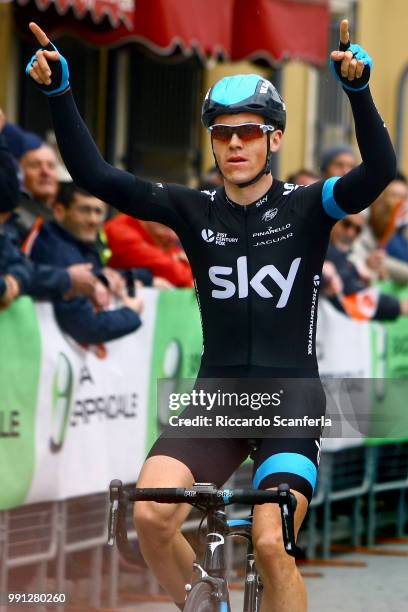 Settimana Int. Coppi E Bartali 2014/ Stage 1Aarrival/ Ben Swift Celebration Joie Vreugde/Gatteo-Gatteo Coppi E Bartali Etape Rit Tim De Waele