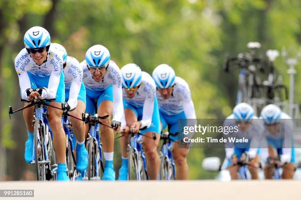 100Th Giro D'Italia 2009, Stage 1Team Xacobeo Galicia , Cesar Veloso Gustavo / Garcia Da Pena David / Isaichev Vladimir / Rabunal Rios Gonzalo /...