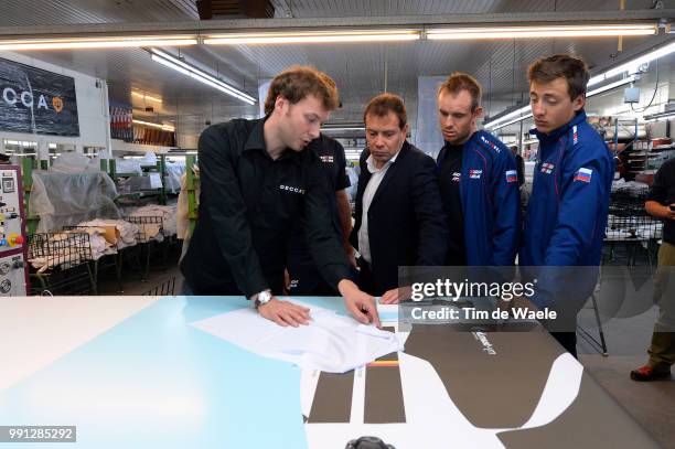 Team Katusha Visit Decca Kuznetsov Viacheslav / Viatcheslav Ekimov Team Manager, Alexander Kristoff / Decca Sports Clothing Company, Team Katusha /