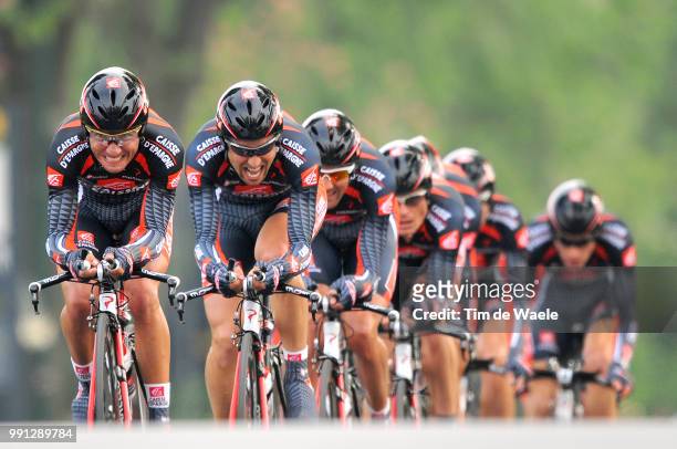 100Th Giro D'Italia 2009, Stage 1Team Caisse D'Epargne , Arroyo Duran David / Jeannesson Arnold / Kiryienka Vasil / Lastras Garcia Pablo / Lopez...