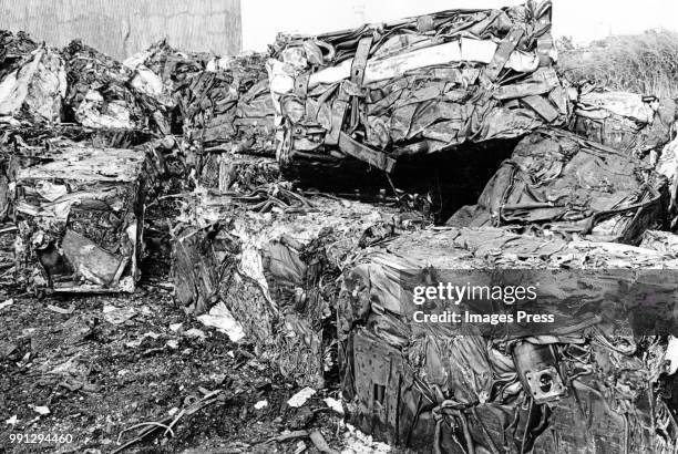 Junkyard circa 1978 in Flushing, NY.