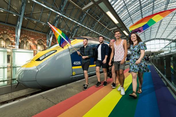 GBR: Eurostar Rolls Out The Rainbow Carpet For Pride 2018