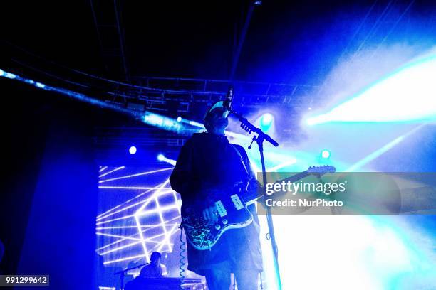 John Gourley of the Portugal. The Man performing live at Fabrique Milan Italy