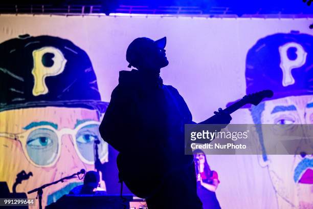 John Gourley of the Portugal. The Man performing live at Fabrique Milan Italy