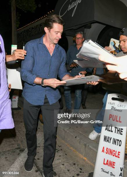 Hugh Jackman is seen on July 03, 2018 in Los Angeles, California.