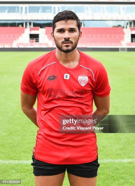 Mehdi ABEID of DFCO during first training session of new season 2018/2019 on July 3, 2018 in Dijon, France.