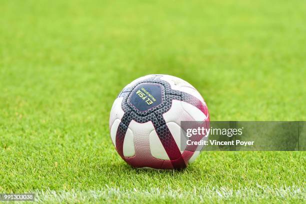 Elysia official ball of the Ligue 1 during first training session of new season 2018/2019 on July 3, 2018 in Dijon, France.