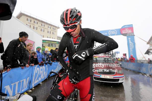 97Th Tour Of Italy 2014, Stage 16 Sanchez Samuel / Cold Froid Koud, Rain Jacket, Passo Dello Stelvio / Snow Neige Sneeuw, Ponte Di Legno - Val...