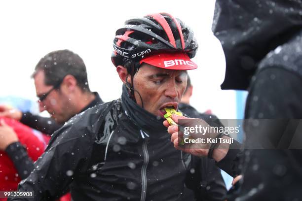 97Th Tour Of Italy 2014, Stage 16 Sanchez Samuel / Cold Froid Koud, Powerbar Ravitaillement Bevoorrading, Passo Dello Stelvio / Snow Neige Sneeuw,...