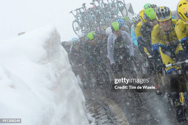 97Th Tour Of Italy 2014, Stage 16 Illustration Illustratie, Quintana Nairo / Team Tinkoff Saxo / Passo Dello Stelvio / Snow Neige Sneeuw, Landscape...