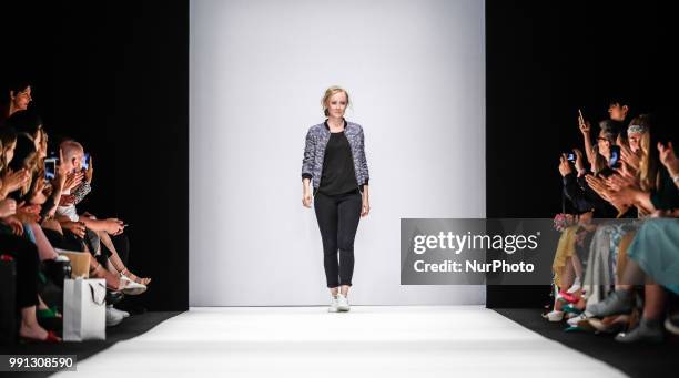 Irene Luft during the presentation of her Spring/Summer 2019 collection during the first day of MBFW Berlin Fashion Weak in the ewerk showspace in...