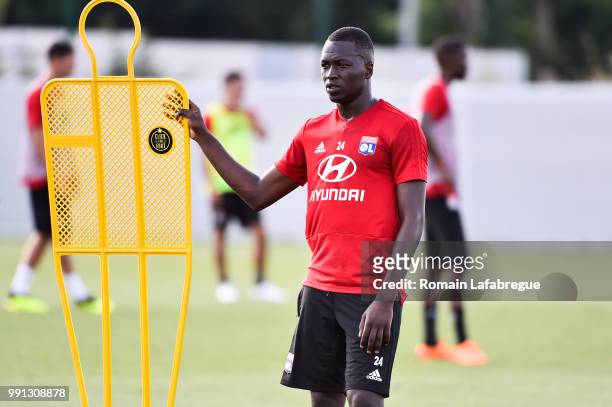 Diop Pape Cheikh of Lyon during the press conference of the Olympique Lyonnais on July 3, 2018 in Lyon, France.