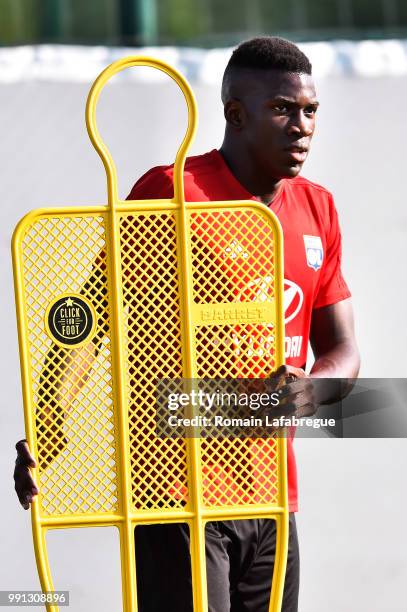 Yann Kitala of Lyon during the press conference of the Olympique Lyonnais on July 3, 2018 in Lyon, France.