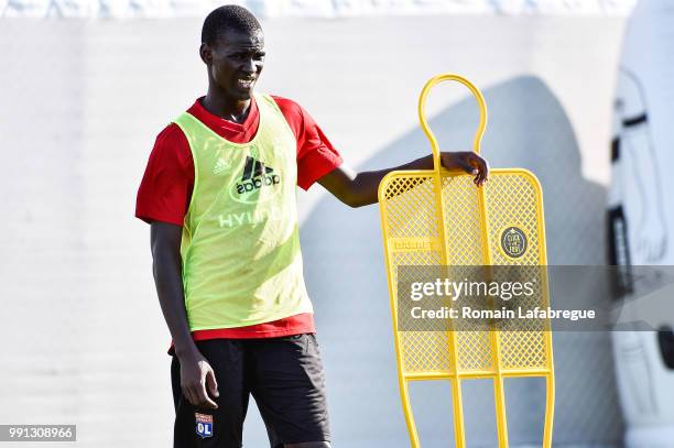 Ousseynou NDiaye of Lyon during the press conference of the Olympique Lyonnais on July 3, 2018 in Lyon, France.