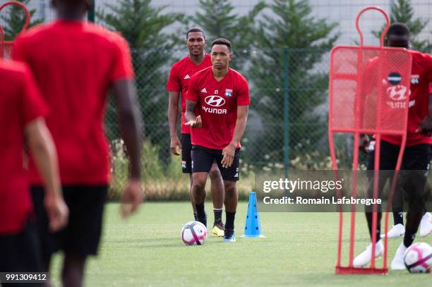 Kenny Tete of Lyon during the press conference of the Olympique Lyonnais on July 3, 2018 in Lyon, France.