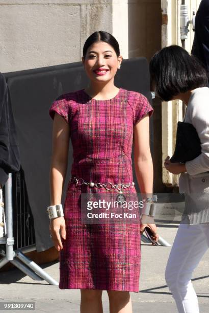 Sirivannavari Nariratana attends the Chanel Haute Couture Fall Winter 2018/19 show at Le Grand Palais on July 3, 2018 in Paris, France.