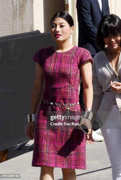 Sirivannavari Nariratana attends the Chanel Haute Couture Fall Winter 2018/19 show at Le Grand Palais on July 3, 2018 in Paris, France.