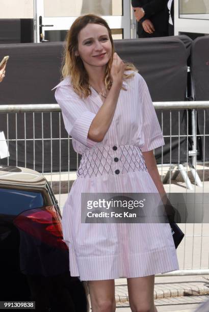 Christa Theret attends the Chanel Haute Couture Fall Winter 2018/19 show at Le Grand Palais on July 3, 2018 in Paris, France.