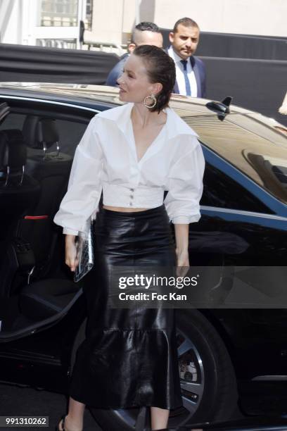 Diane Rouxel attends the Chanel Haute Couture Fall Winter 2018/19 show at Le Grand Palais on July 3, 2018 in Paris, France.