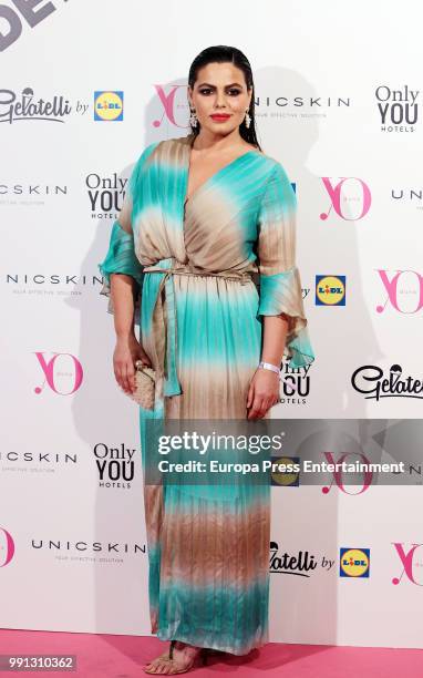 Marisa Jara attends the 'Yo Dona' party at Only You Hotel Atocha on July 3, 2018 in Madrid, Spain.