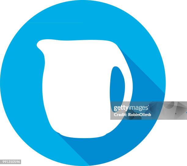 round water pitcher icon 9 - robinolimb stock illustrations