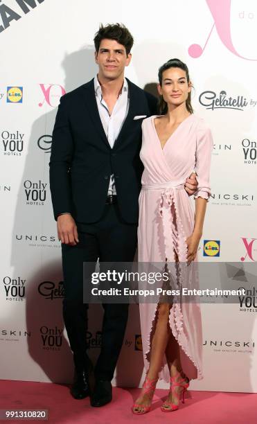 Diego Matamoros and Estela Grande attend the 'Yo Dona' party at Only You Hotel Atocha on July 3, 2018 in Madrid, Spain.