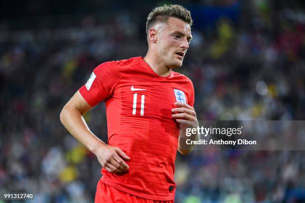 Jamie Vardy of England during the 2018 FIFA World Cup Russia Round of 16 match between Colombia and England at Spartak Stadium on July 3, 2018 in...