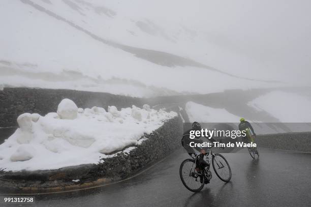 97Th Tour Of Italy 2014, Stage 16 Illustration Illustratie, Zoidl Riccardo / Passo Dello Selvio / Snow Neige Sneeuw, Ponte Di Legno - Val Martello...