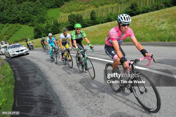 97Th Tour Of Italy 2014, Stage 16 Uran Rigoberto Pink Leader Jersey, Kelderman Wilco / Majka Rafal White Young Jersey, Ponte Di Legno - Val Martello...