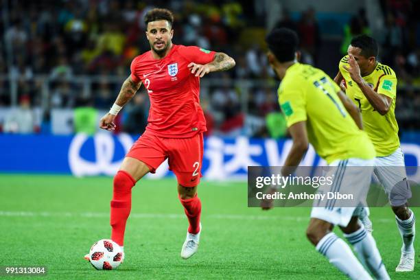 Kyle Walker of England during the 2018 FIFA World Cup Russia Round of 16 match between Colombia and England at Spartak Stadium on July 3, 2018 in...