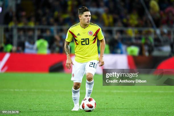 Juan Quintero of Colombia during the 2018 FIFA World Cup Russia Round of 16 match between Colombia and England at Spartak Stadium on July 3, 2018 in...