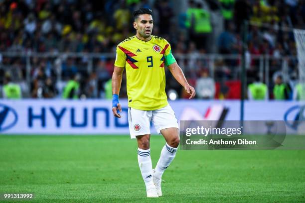 Radamel Falcao of Colombia during the 2018 FIFA World Cup Russia Round of 16 match between Colombia and England at Spartak Stadium on July 3, 2018 in...